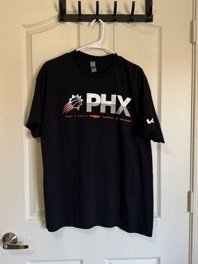 Phoenix Suns Graphic Short Sleeve Tee with White & Orange Accents
